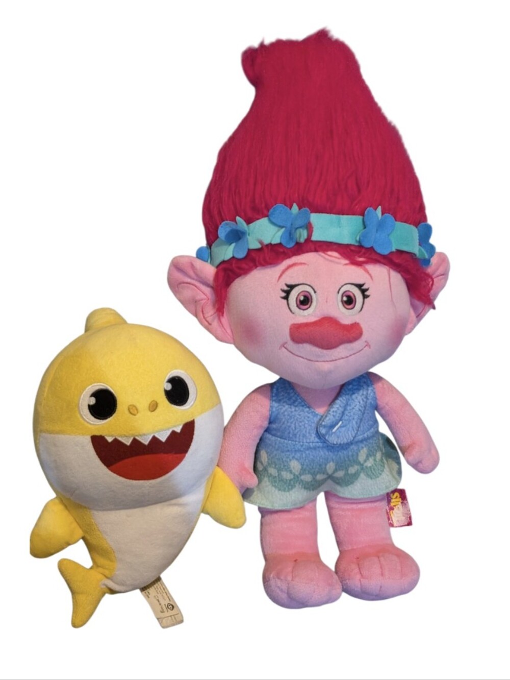 2 For $20 ๐ฉท Princess Poppy Trolls Plush & Baby Shark